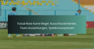 Futsal-Rote-Karte-Regel: Ausschlusskriterien, Team-Auswirkungen, Spielkonsequenzen