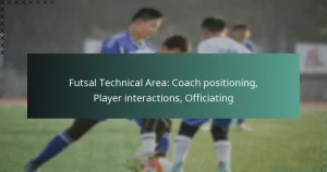 Futsal Technischer Bereich: Trainerpositionierung, Spielerinteraktionen, Schiedsrichterwesen