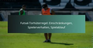 Futsal-Torhüterregel: Einschränkungen, Spielerverhalten, Spielablauf